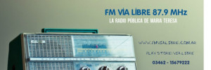 fm via libre medios de comunicacion | radios en ex estacion de ferrocarril, maria teresa, santa fe