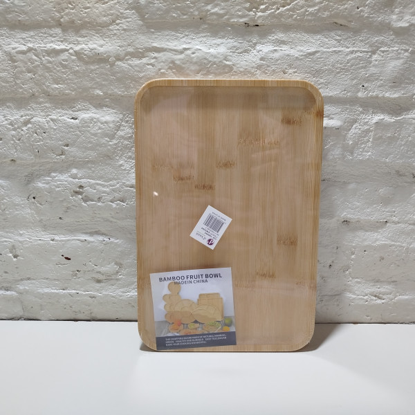 BANDEJA DECORATIVA OVALADA BAMBU 35x15x1CM