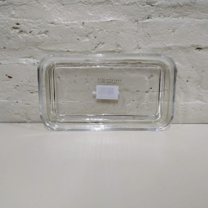 bandeja vidrio cristal 23x13x3cm