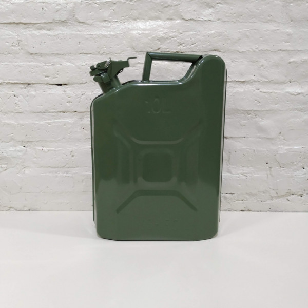 BIDON CHAPA VERTICAL 10 LITROS VERDE