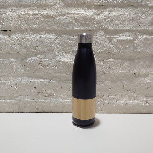 botella acero termica negro bambu 550ml