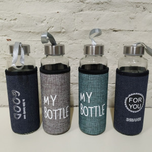 botella con funda for you 500ml tapa acero