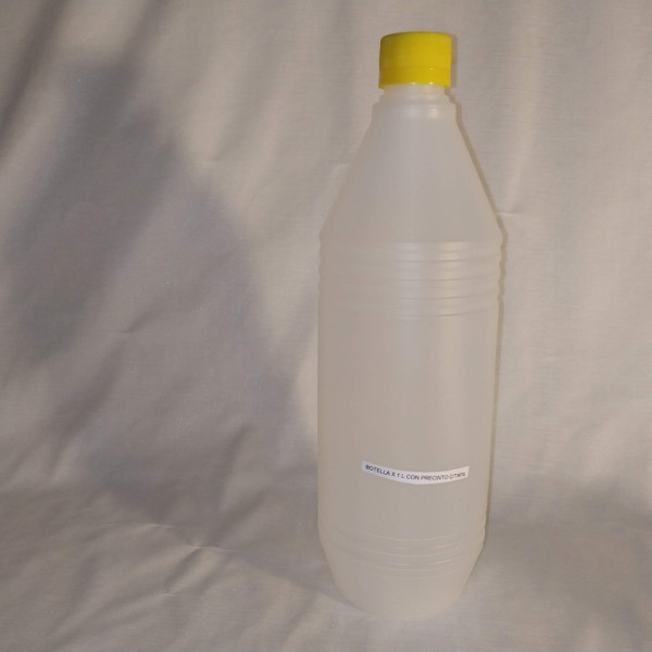 BOTELLA x1L PEAD CON TAPA PRECINTO R27