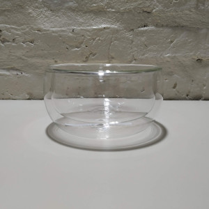bowl 350ml doble fondo vidrio