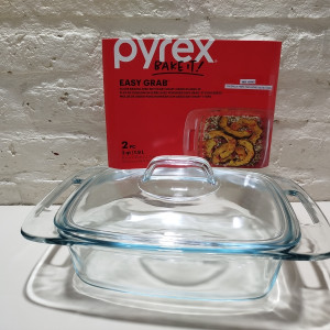 cacerola pirex tapa vidrio 23x18x7 2800ml
