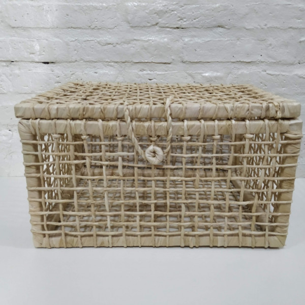 CAJA TEJIDA PALMA GRANDE 40X32X32