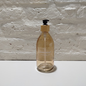 dispenser jabon ambar val bambu y negro