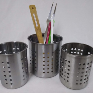 escurridor cubiertos grande metal
