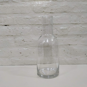 florero botellon cristal 12x31