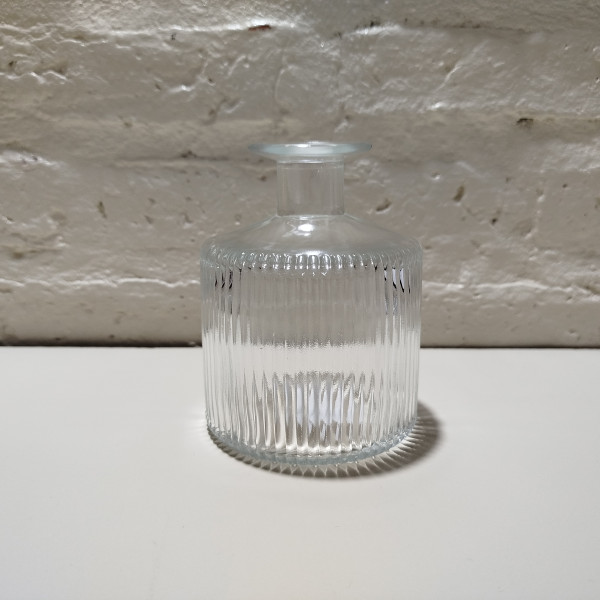 FLORERO DIFUSOR LINEAS CRISTAL 9X12CM