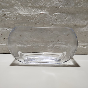 florero oval chato bajo 13cm