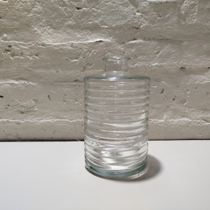 florero raya horizontal 9x15cm 600ml cristal