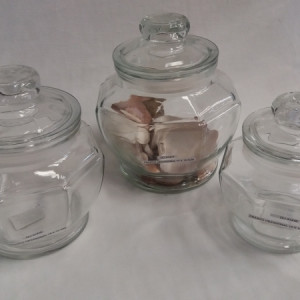 frasco hexagonal 15x14cm 850ml