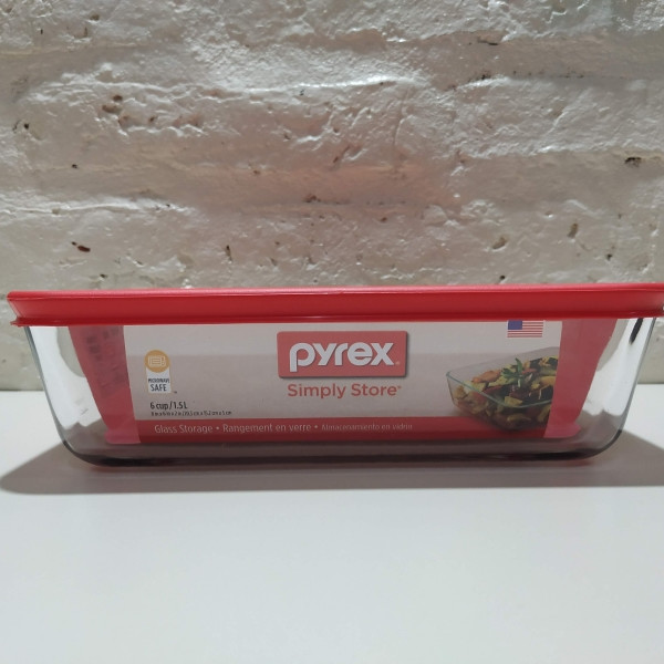 HERMETICO VIDRIO TAPA ROJA 20x15x5-1,5L