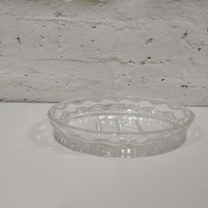 jabonera vidrio oval labrada