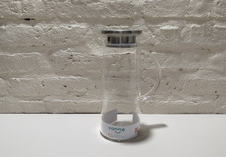 JARRA VIDRIO TERMICO CONICA TAPA ACERO 1200ML