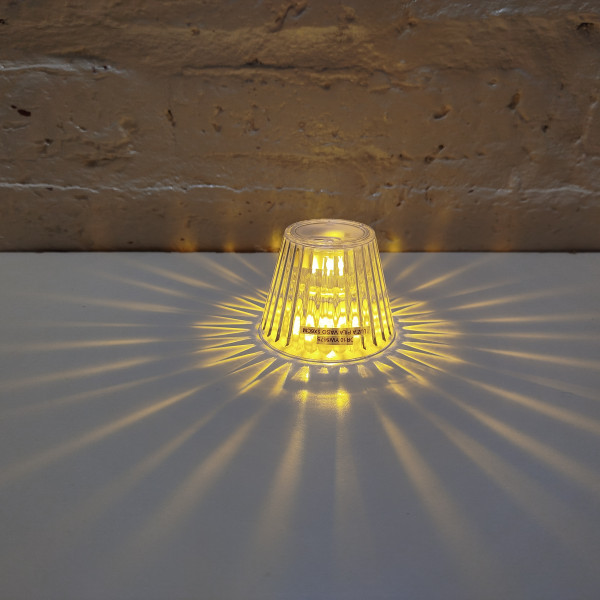 LUZ A PILA VELADOR VASO 5X6CM