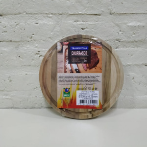plato madera redondo tramontina 23cm