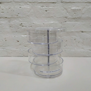 porta aros y anillos acrilico 4 pisos