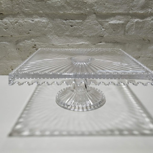 posatorta cuadrado con rayas 25x11cm