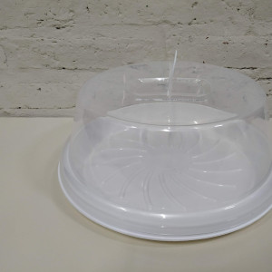 posatorta plastico con campana