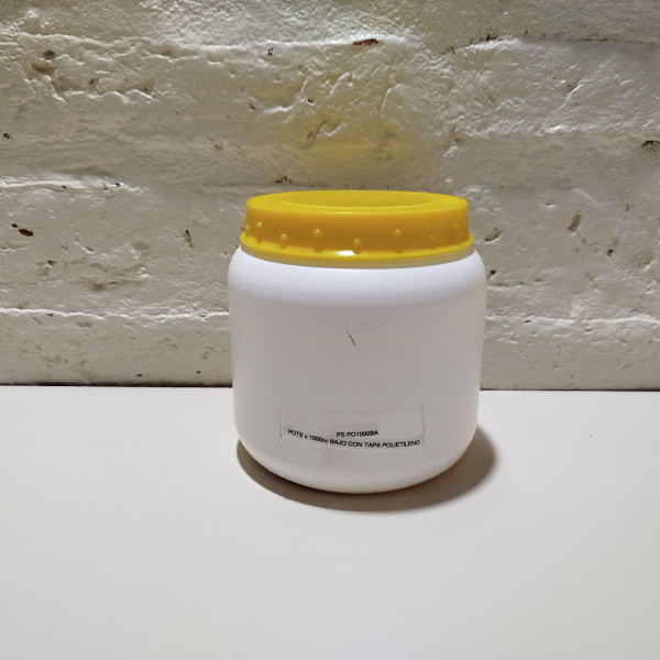 POTE x 1000ML BAJO TAPA R90 POLIETILENO