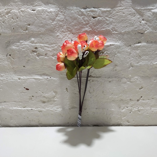 RAMO ROCOCO MINI X5 22CM NARANJA