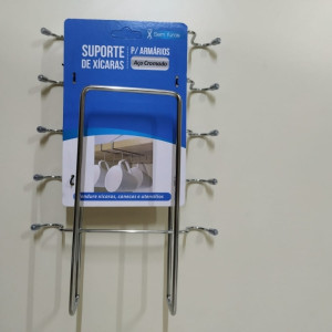 soporte colgante con ganchos acero