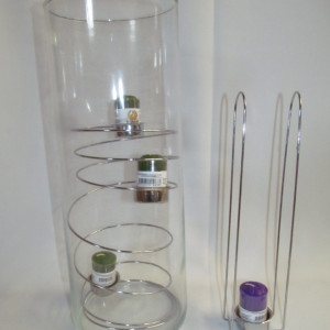 soporte espiral para 1 vela
