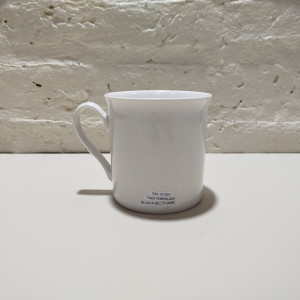 taza porcelana blanca recta 300ml