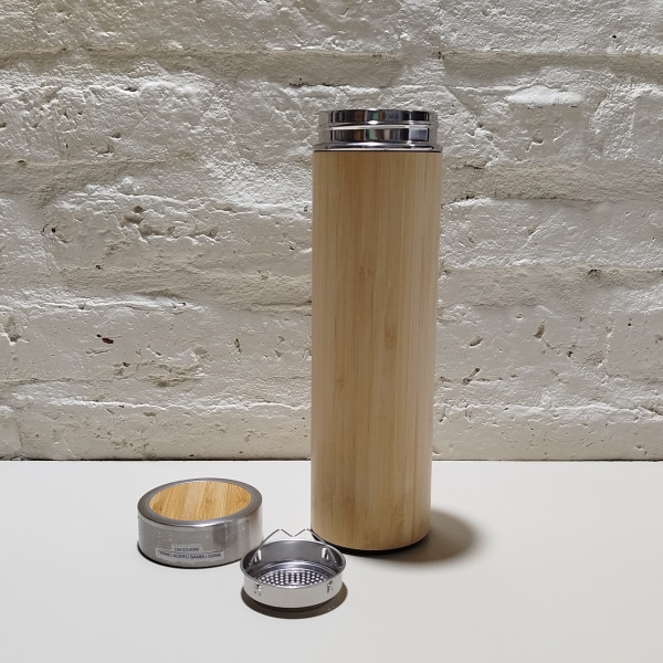 TERMO ACERO BAMBU 500ML