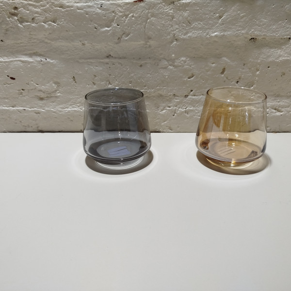VASO LAL COLOR 7X8CM AMBAR