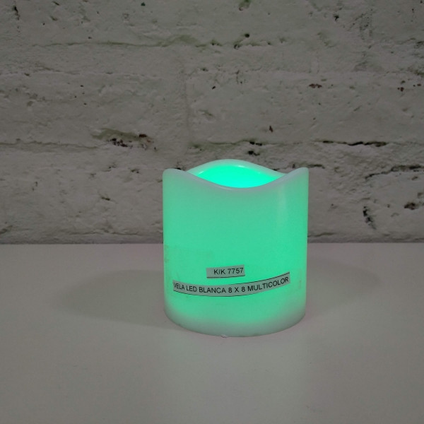 VELA LED BLANCA 8 X 8 MULTICOLOR