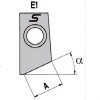 Insertos &aacute;ngulo simple 7 grados 8,00 - 0,00  tipo E1