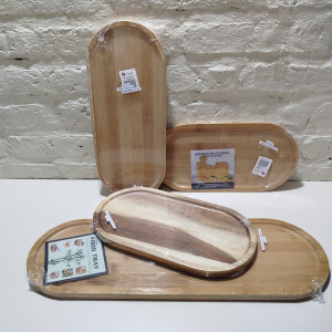 bandeja bambu oval grande 49x17
