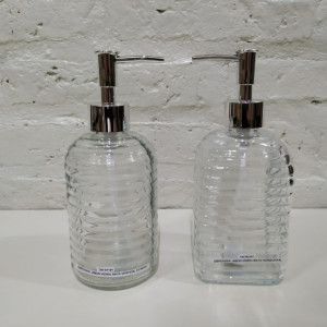 dispenser jabon vidrio raya horizontal cilindro