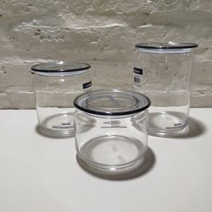 frasco plano x1000 tapa gris