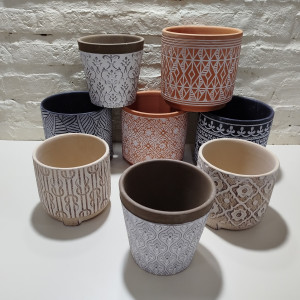 maceta ceramica 13x13cm