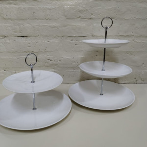 porta masas liso 2 pisos redondo ceramica