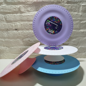 posatorta plastico 32cm colores surtidos