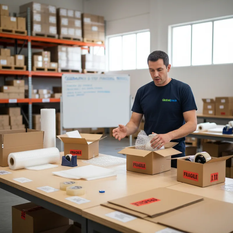 Cómo embalar productos frágiles en 6 pasos (guía simple para empresas)
