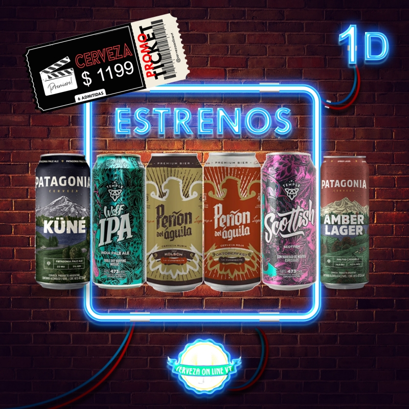 Cervezas Promo 1D, Cerveza Online VT, Venado Tuerto