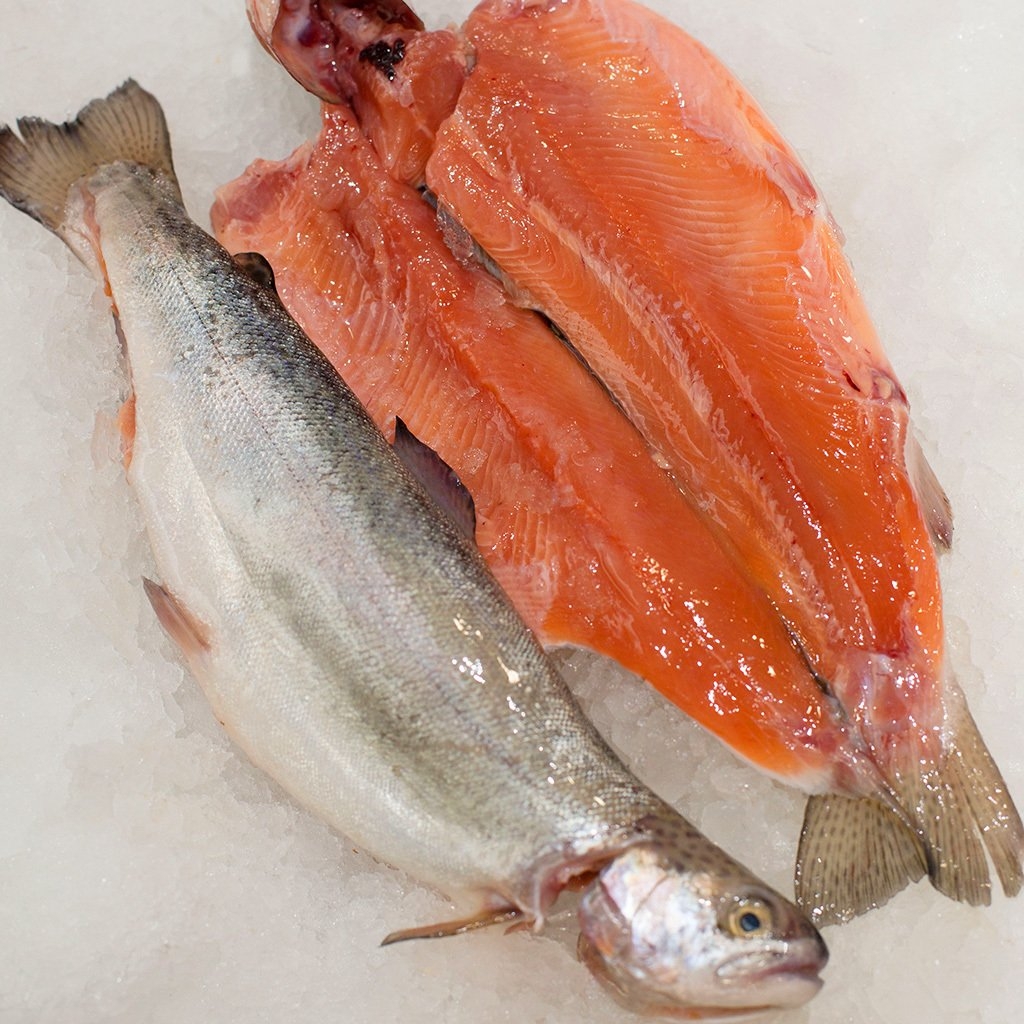TRUCHA SALMONADA DESPINADA CONGELADA AL PESO, Congelados Don Esteban, Santa Isabel