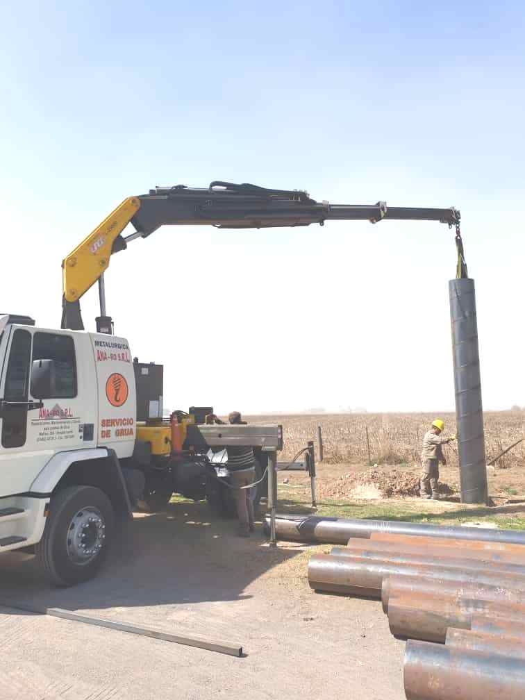 COLUMNAS DE HORMIGON PARA ANCLAJE DE NORIA, Ingeniero Fabricio Charía | Calculo de estructuras #D, naves y silos, venado tuerto