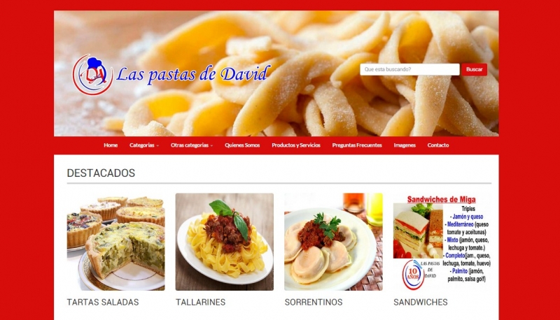 DISENO WEB LAS PASTAS DE DAVID, Queres formar parte de nuestro equipo devenado.ar?, venado tuerto
