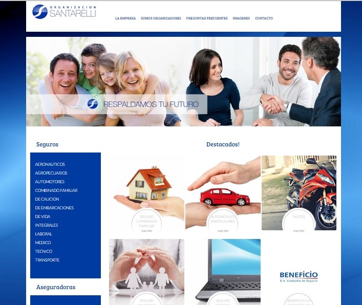 DISENO WEB SANTARELLI SEGUROS, Queres formar parte de nuestro equipo devenado.ar?, venado tuerto